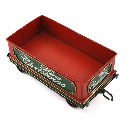 Vaveren Modelo de trem de natal decoração de natal adereços coleções vintage crianças adultos brinqu