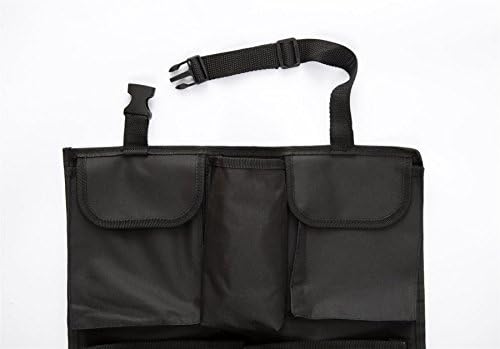 Vinsani® 2 X Deluxe Multi Pocket Hanging Car Back Seat Pouch Organiser - Black