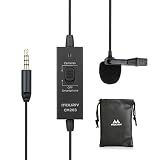 disco polo 2018 youtube nowo?ci ❤ Micrófono lavalier omnidireccional, diseñado para iPhone X 8 7 7 plus 6s, DSLR, videocámaras, grabadoras de audio, etc. Perfecto para uso de video