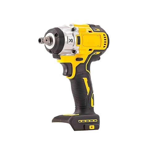 kelyee 1350NM High Torque Impact Driver,21V Brushless Impact Gun with 2x4.0Ah Battery, Power Motor Variable Speeds for Car/Pickup Truck/Mower,Light Yellow