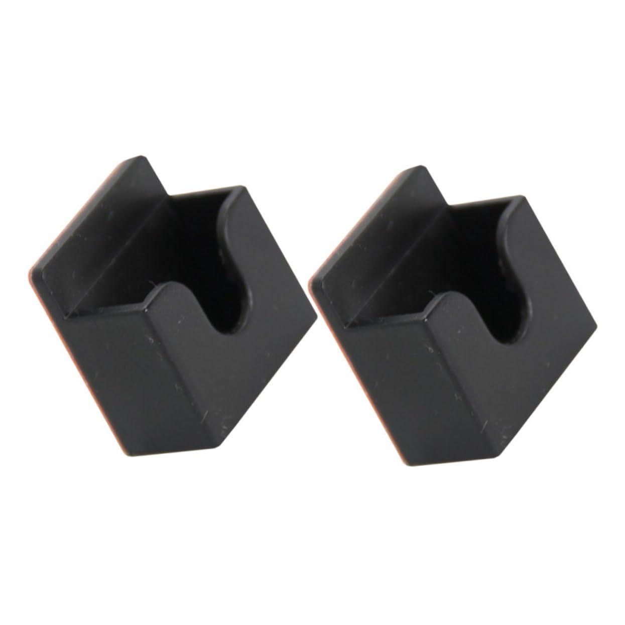 Toddmomy 2 Pack Microphone Bracket Universal Radio Mic Holder with Adhesive Backing for Vehicles Offices More