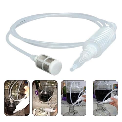 Foto von Rakiuty Brew SiphonröHre Silikon, SiphonröHre, Brew Siphon, Weinheber AbfüLlschlauch, Brewing Siphon Hose, Geeignet zum Brauen von Wein, Bier usw., für Hausbrauen, Weingut Brauen, etc., Länge 2 m