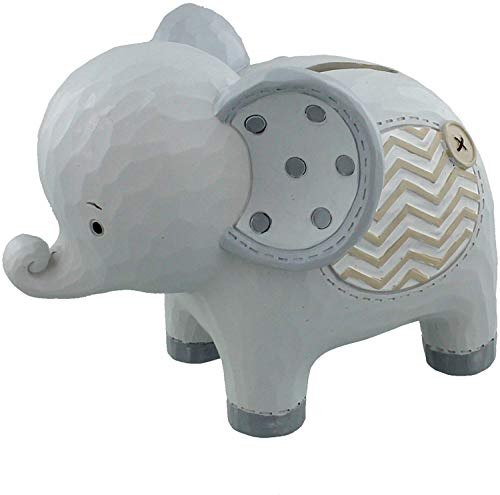 Oaktree Gifts Noah's Ark Resin Money Bank Elephant