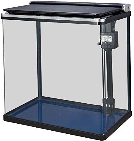 30L Complete Aquarium Fish Tank with Filtration and Integrated LED Light - Cabinet/Stand Available As An Extra (30L, Black, With Stand)