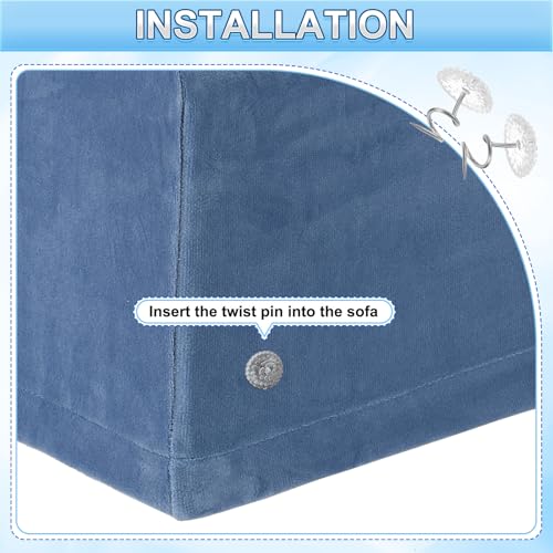 Fundas elásticas para reposabrazos de sillón reclinable con pasadores para protector de sofá 4