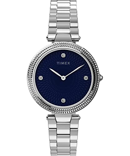 Timex Orologio Analogico Al Quarzo Donna Con Cinturino In Lega Di Acciaio TW2V24000-image