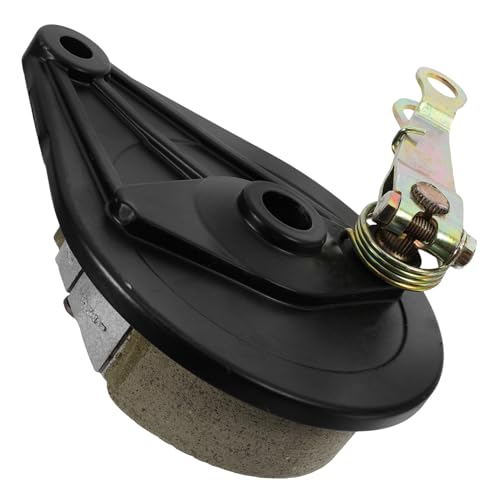 BESPORTBLE Mini Bike Rear Drum Brake Assembly Kit for Electric Motorcycles Metal Plastic Construction Thickened Wear-resistant Pads Compact Lightweight Design for Repair and Upgrade