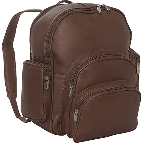 Piel Leather Expandable Backpack, Chocolate, One Size #TOP5