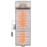 VEVOR Full Body Massage Cushion - with Shiatsu Neck Massager, 10 Vibration Motors & 2 Heating Shiatsu Neck Rollers, Vibrating Massage Pad with 5 Modes & 3 Intensities, 3 Heating Pads for Home Office