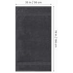 Utopia Towels - Luxueux Drap de Bain géant 2 pièces, 100% Coton filé à Anneaux, très Absorbant et à séchage Rapide, Serviette de Bain/Serviette de Sauna, Super Douce (90 x 180 cm, Gris)