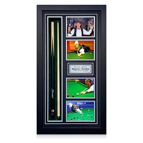 Image of Exclusive Memorabilia Stephen Hendry Signed Snooker Cue. Framed