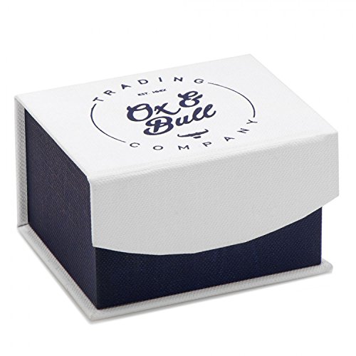 Ox And Bull Trading Co. Mother Of Pearl And Lapis Blue Key Cufflinks #TOP3