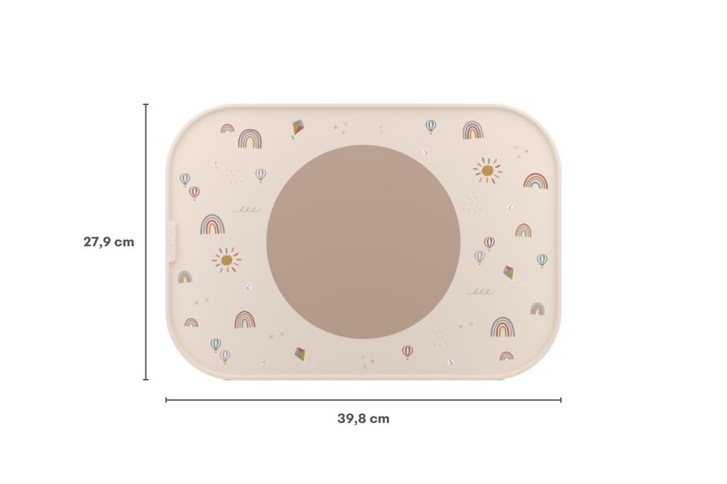 Mepal Placemat Mio, Non-slip Circle keeps Items in place, Easy to clean, Non-slip Circle can be removed, Sturdy - Image 4