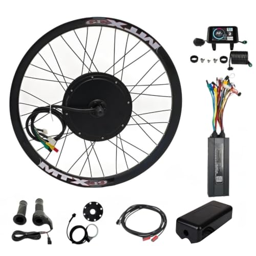 Image of Ebike 72V 3000W Rear Motor Wheel, MTX39, 20"-29" Compatibility, with 60A Sine Wave Controller (29inch)