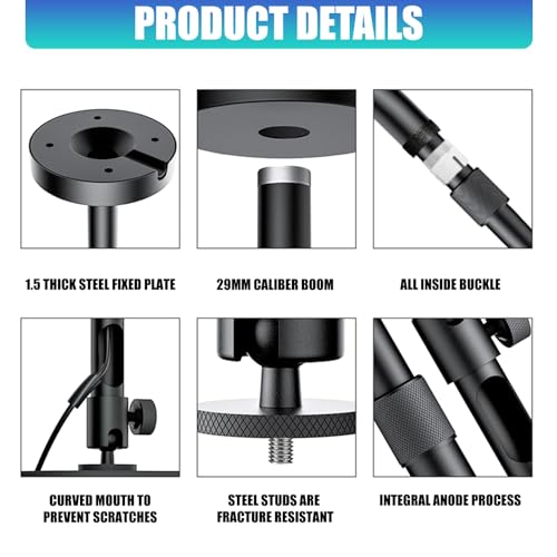 Soporte de techo para proyector universal de 360 grados antidesvío 5
