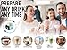 Zulay Kitchen Milk Frother Wand Drink Mixer with AA Duracell Batteries- Durable Handheld Milk Frother Electric Whisk - Easy-Clean Milk Frother Wand & Mini Blender - Electric Coffee Frother - Black