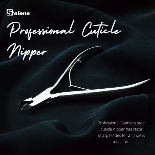 Stelone Professional Cuticle Nippers Sharp Cuticle Trimmer Stainless Steel Cuticle Clippers Pedicure Manicure Nail Tool For Fingernails And Toenails (Nippers) #TOP4