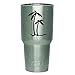 DD297 2 Pack- PALM TREES - Tropical Beach Decal Sticker (DECAL ONLY CUP NOT INCLUDED) | 3 Inches | Premium Quality Black Vinyl | Yeti RTIC Orca Ozark Trail Tumbler Decal