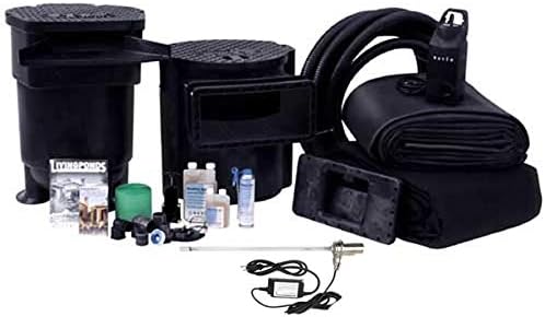Savio PP1526UV 1500 Gallon Complete Package 11' x 16' with 26 Watt UV-PP1526UV Pond Kit, Black