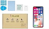 (3 Pack) iPhone XS MAX, iPhone 11 Pro Max Glass Screen Protector, iFlash Crystal Clear Tempered...