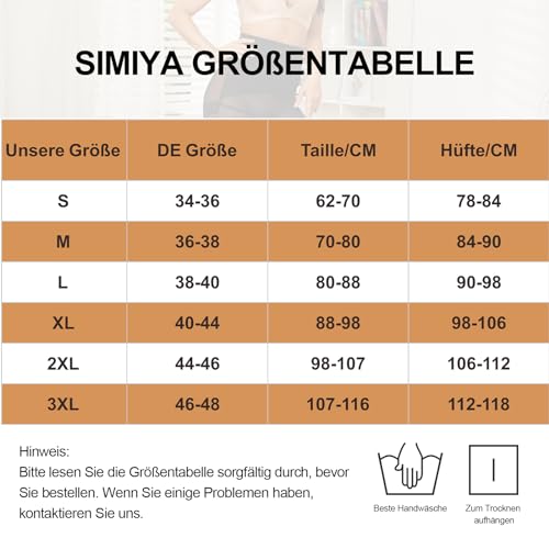 Shapewear Damen Simiya Bauchweg Unterhose Hohe Taille