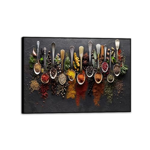 Affiches et Impressions Épices Herbes, Décor À La Maison Nordique pour Restaurant