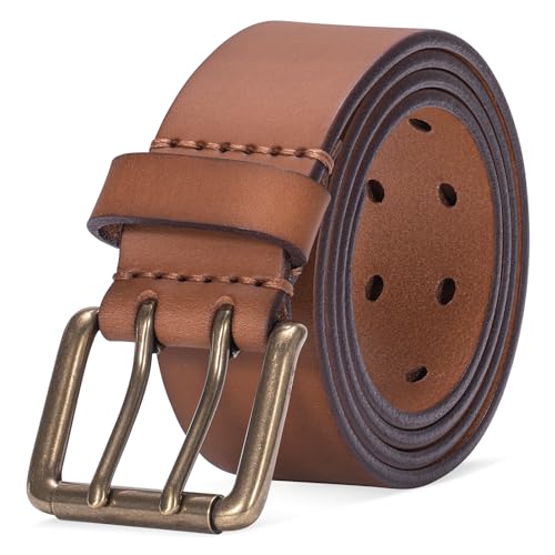 Thicken Full Grain Leather Mens Belt Heavy Duty Mens Work Belt Mens Belt High Hardness Buckle Packed In Gift Box