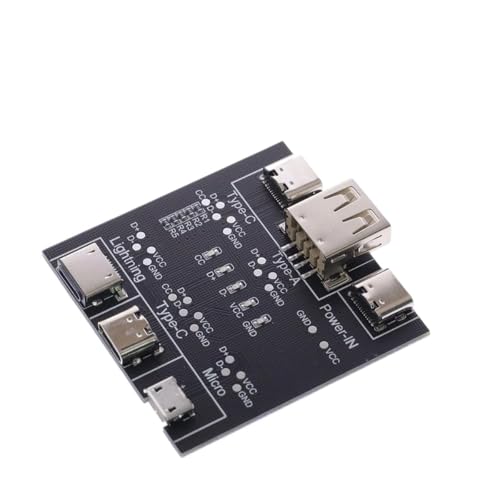 Image of PiBOX India DT3 Professional Cable Tester Board - 5-in-1 USB Type-C /Lightning /Micro Data Line Test Card - Universal Charging & Data Transfer Diagnostic Tool