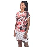 Yakuza Damen Dragon T-Shirt Kleid, Weiß, XL