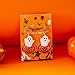 Gmai Halloween Pumpkin Pendant Earrings Orange Gold Low Allergy Alloy Candy Charm Ghost Autumn Women Halloween Cute Jewelry (Ghost Pumpkin Earrings)