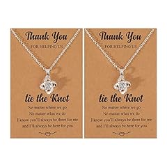 A: 2Pcs Bridesmaid Necklace