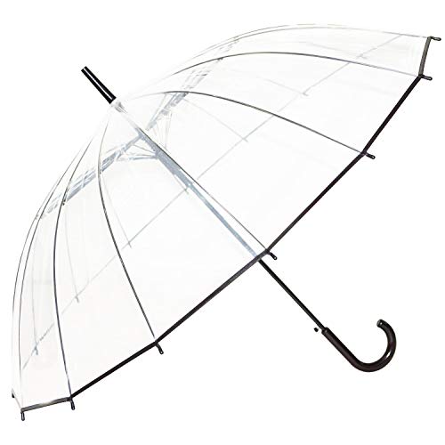 Kung Fu Smith Large Clear Umbrella For Rain, Auto Open Windproof Wedding Umbrella For Two People #TOP4