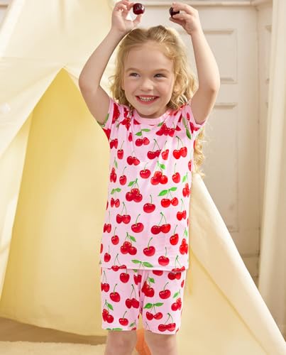 babee Reshinee Toddler Girls Summer Short Sleeve Pajamas Kids Pjs 2-3T Unicorn Mermaid 2pcs — view 2
