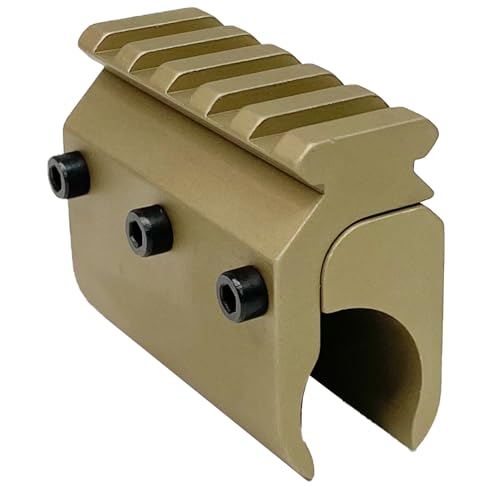 FSI Barrel Mount with Picatinny Rail for Laser Flashlight (TAN)