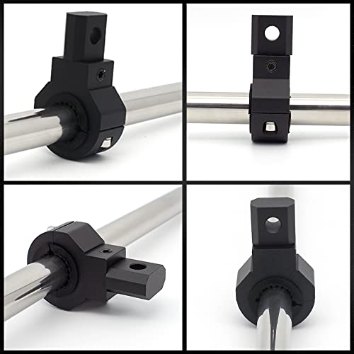 LED Mini Lights Bar Mounting Bracket Clamp Kits 360 Degree 0.75\" 1\" 1.25\" 2Pcs Vertical Bar Tube Clamp Roof Roll Cage Holder Universal Clamp Bracket fit for Motorcycle Crash Bar Guard ATV UTV - Thumbnail 5