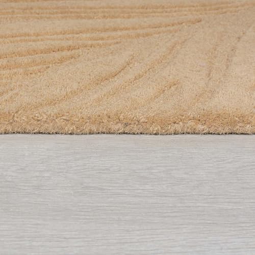 Image of Modern Woolen Carpet Size 4x6 Feet (120x180 cm) Color H1 Gold