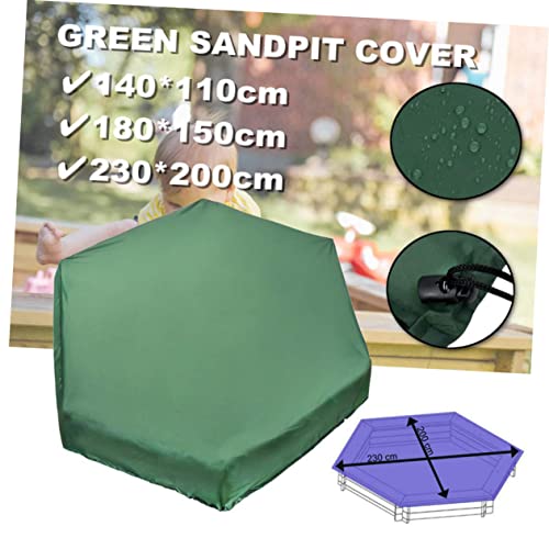 Couverture de bac à sable hexagonal imperméable bâche protection sable jouets - 6
