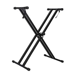Wakects Support de Clavier à Double embase, Support de Clavier de Piano Pliable Portable réglable avec Cadre en X avec Sangles de Verrouillage pour Ajustement sécurisé du - Les Beatles, Paul McCartney, John Lennon, RIngo Starr, George Harrison