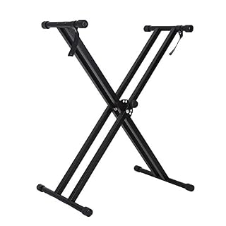 Wakects Support de Clavier à Double embase, Support de Clavier de Piano Pliable Portable réglable avec Cadre en X avec Sangles de Verrouillage pour Ajustement sécurisé du - Les Beatles, Paul McCartney, John Lennon, RIngo Starr, George Harrison