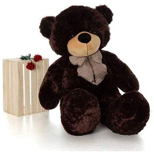 Image of HUG 'n' FEEL SOFT TOYS Loveable hugable Cute 4 feet Long Teddy Bear Choclate Brown Plush & Stuffed Toys (Best for Someone Special) 121 cm