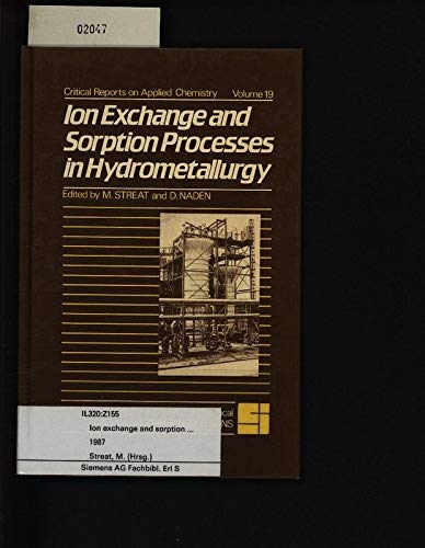Ion Exchange and Sorption Processes in Hydrometallurgy