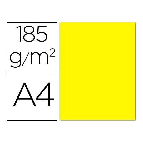 CansonIris Vivaldi A4 185 GSM Smooth Colour Paper - Canary Yellow (Pack of 50 Sheets)