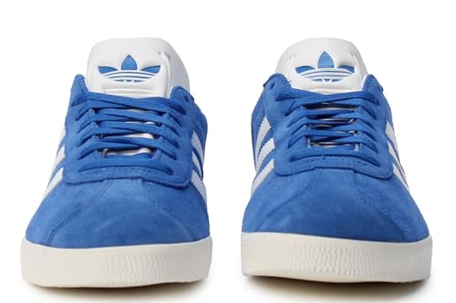Image of adidas Men's Gazelle Indoor Sneaker, Blue /Cloud White /Core White, Size 9.5