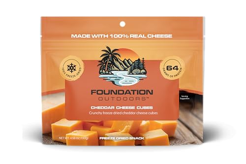 Foundation Outdoors Cheddar Cheese Bites, Freeze-Dried Snack