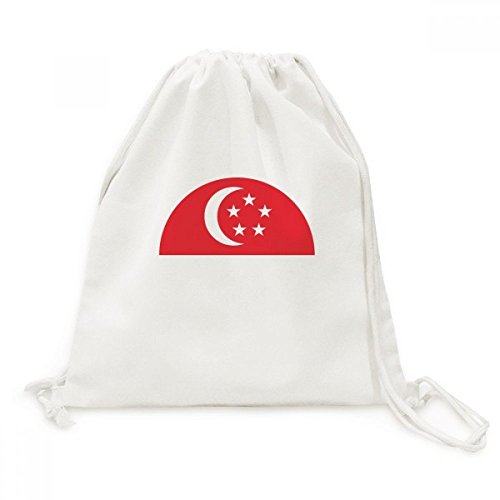 Sac à dos Singapour en toile solide avec cordon de serrage