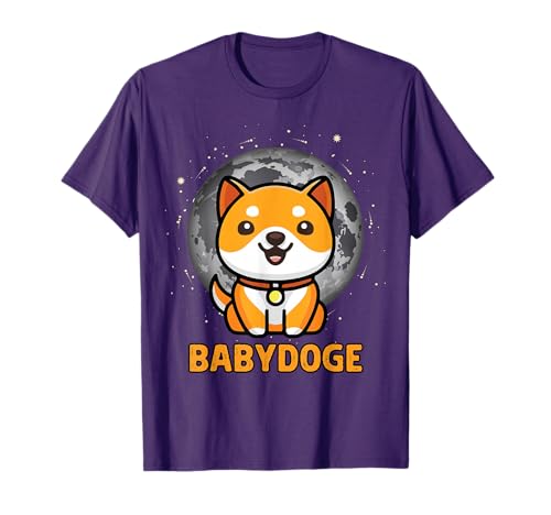 Baby Doge coin crypto Moon, Cryptocurrency Shiba BabyDoge T-Shirt