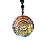 💖Achtung💖 - Da jeder unserer Orgonit-Anhänger handgefertigt ist, kann sich seit dem Acrylmaterial eine kleine Blase im Produkt befinden.