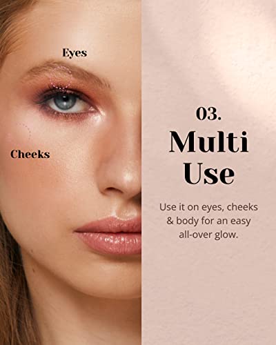 Glint Chrome Baby Natural Glow Highlighter Radiance Enhancing Makeup - Highlighter Powder Add Glimmer To Makeup - Shiny Illuminator, Rich Pigment & Silky Touch - Creamy Shiner Pigment (5.6G/0.19 Oz) By Lg Beauty #TOP3