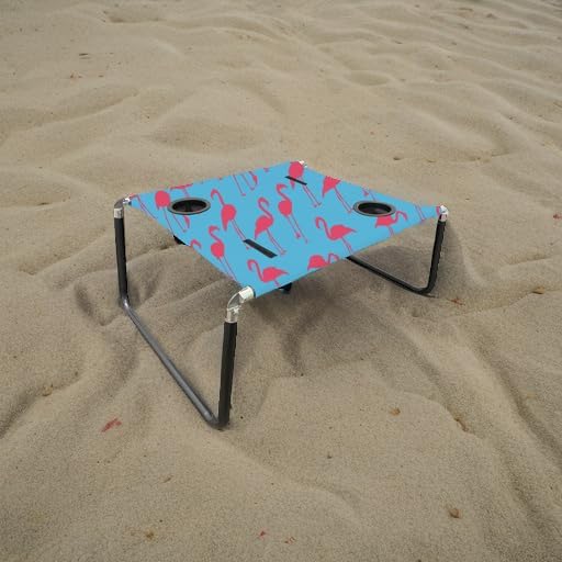 Miniatura 5 de Neso Mesa de playa, ligera, portátil y plegable para playa, campamento y aventuras al aire libre, superficie estable, con portavasos para bebidas y