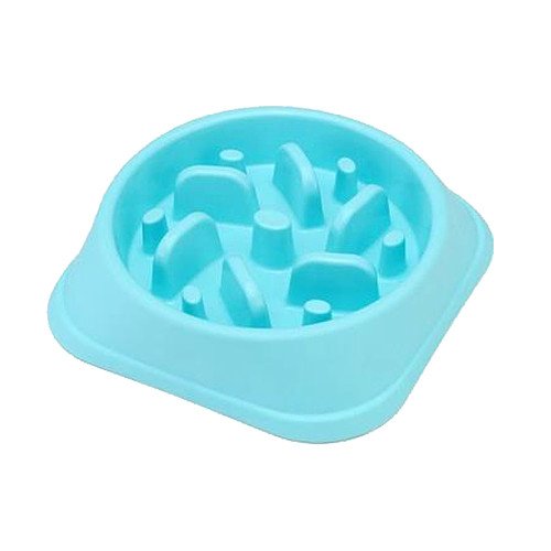 Meiwash Perro de Mascota Slow Food Bowl Anti-estrangulación Bowl Mascotas Suministros Perros Grandes y pequeños Perder Peso para Ayudar a la digestión Utensilios para Mascotas Dog(Azul) Cover